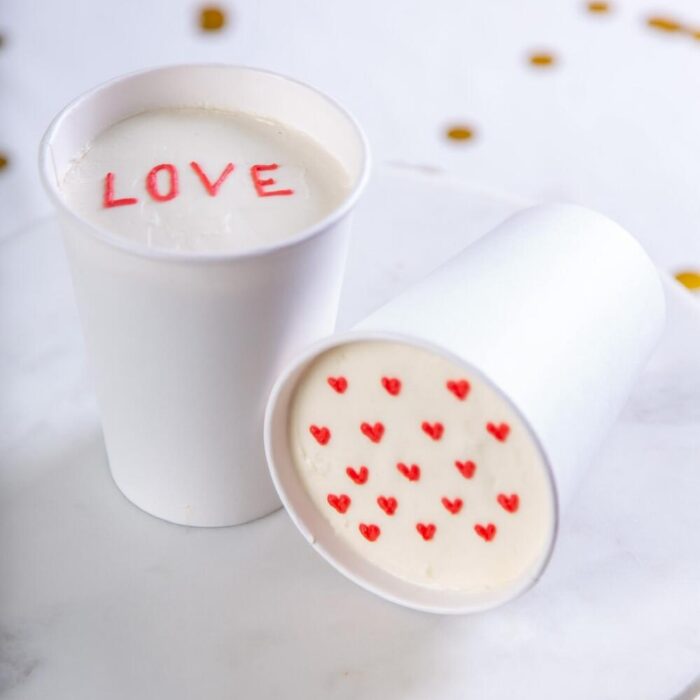 Набор дву�� тортов в стакане «LOVE️